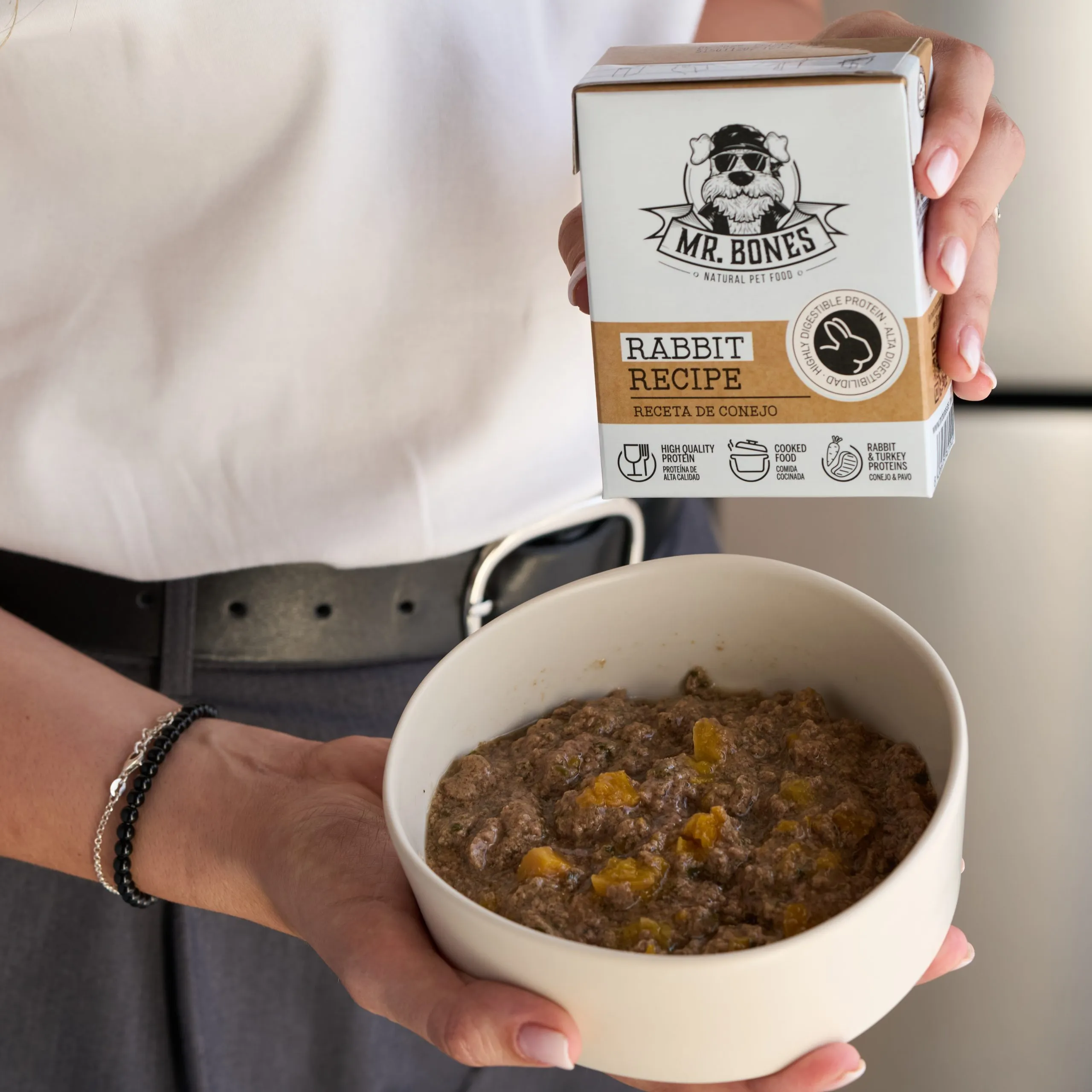 Comida Cozinhada para cães. Receita de coelho e legumes - Image 3
